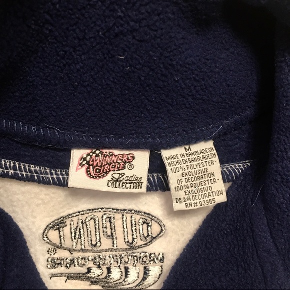JEFF GORDON #24 DU PONT MOTOR SPORTS WINNERS CIRCLE FLEECE PULLOVER - Picture 5 of 8